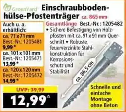 Norma GreenYard Einschraubbodenhülse-Pfostenträger Angebot