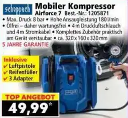 Norma Scheppach Mobiler Kompressor Airforce 7 Angebot