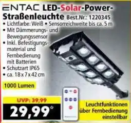 Norma ENTAC LED-Solar-Power-Straßenleuchte Angebot
