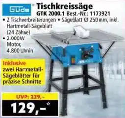 Norma Gude Tischkreissäge GTK 2000.1 Angebot
