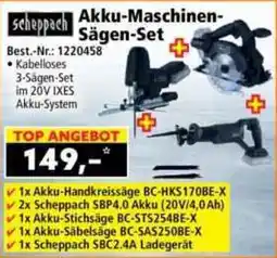 Norma Scheppach Akku-Maschinen-Sägen-Set Angebot
