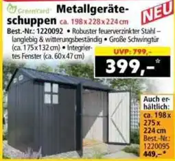Norma GreenYard Metallgeräteschuppen Angebot