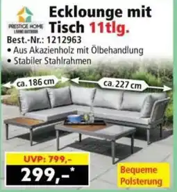 Norma Prestige Home Ecklounge mit Tisch 11tlg. Angebot