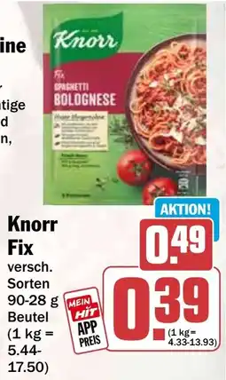 HIT Knorr Fix Spaghetti Bolognese Angebot