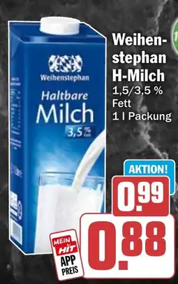 HIT Weihenstephan H-Milch Angebot