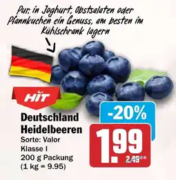 HIT HIT Deutschland Heidelbeeren Angebot