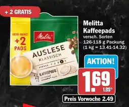 HIT Melitta Kaffeepads Angebot