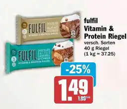 HIT fulfil Vitamin & Protein Riegel Angebot