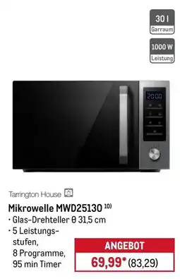 METRO Tarrington House Mikrowelle MWD25130 Angebot