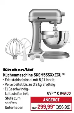 METRO KitchenAid Küchenmaschine 5KSM55SXXECU Angebot