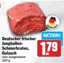 HIT Deutscher frischer Jungbullenschmorbraten, Gulasch vom Zungenstück Angebot