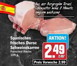 HIT Spanisches frisches Duroc Schweinekarree Angebot