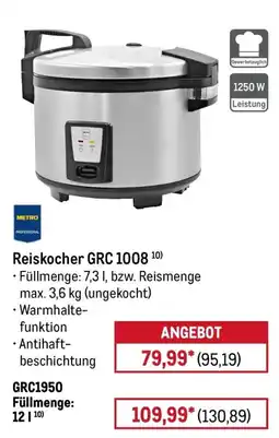 METRO Reiskocher GRC 1008 Angebot
