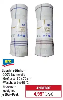 METRO Geschirrtücher aro Angebot