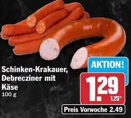 HIT Schinken-Krakauer, Debrecziner mit Käse Angebot