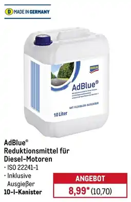 METRO AdBlue® Reduktionsmittel für Diesel-Motoren Angebot