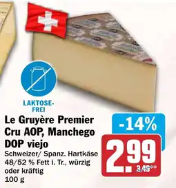 HIT Le Gruyère Premier Cru AOP, Manchego DOP viejo Angebot