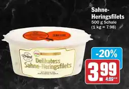 HIT Delikatess Sahne-Heringsfilets Angebot