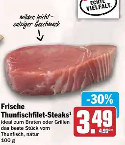 HIT Frische Thunfischfilet-Steaks Angebot