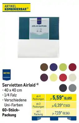 METRO Servietten Airlaid Angebot