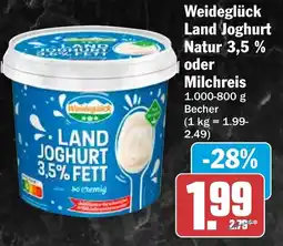 HIT Weideglück Land Joghurt Angebot
