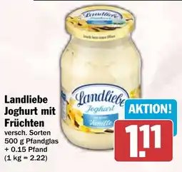 HIT Landliebe Joghurt mit Früchten Angebot