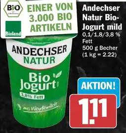 HIT Andechser Natur Bio-Jogurt Angebot