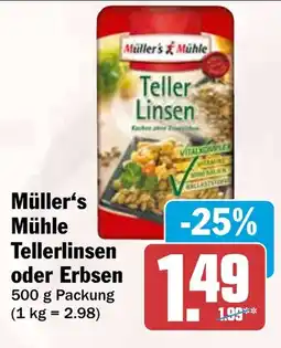 HIT Müller's Mühle Tellerlinsen Angebot