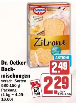 HIT Dr. Oetker Back-mischungen Angebot