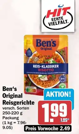 HIT Ben's Original Reisgerichte Angebot