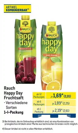 METRO Rauch Happy Day Fruchtsaft Angebot