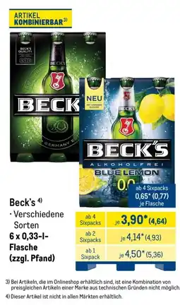 METRO Beck's Angebot