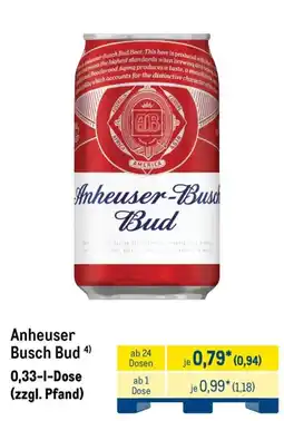 METRO Anheuser Busch Bud Angebot