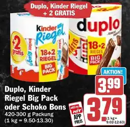 HIT Duplo, Kinder Riegel Angebot