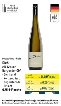 METRO Diehl Grauer Burgunder QbA Angebot
