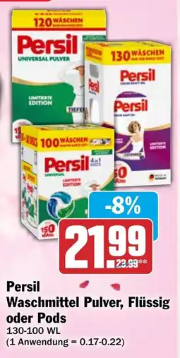 HIT Persil Waschmittel Pulver, Flüssig oder Pods Angebot