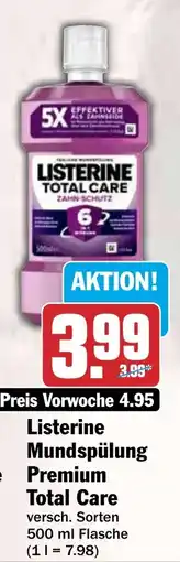 HIT Listerine Mundspülung Premium Total Care Angebot