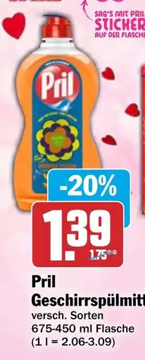 HIT Pril Geschirrspülmittel Angebot