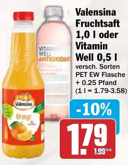 HIT Valensina Fruchtsaft Angebot