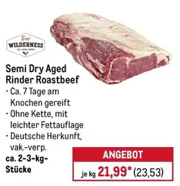 METRO True WILDERNESS Semi Dry Aged Rinder Roastbeef Angebot