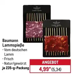 METRO Baumann Lammspieße Angebot