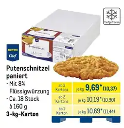 METRO METRO Chef Putenschnitzel paniert Angebot