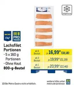 METRO Metro Chef PRO TRACE Lachsfilet Portionen Angebot