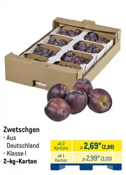 METRO Zwetschgen Angebot