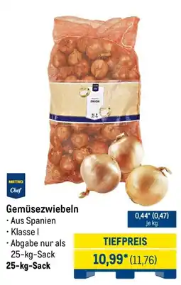 METRO Metro Chef Gemüsezwiebeln Angebot