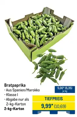 METRO Bratpaprika Angebot