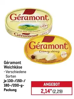 METRO Géramont Weichkäse Angebot