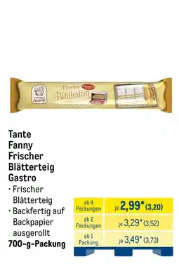 METRO Tante Fanny Frischer Blättterteig Gastro Angebot