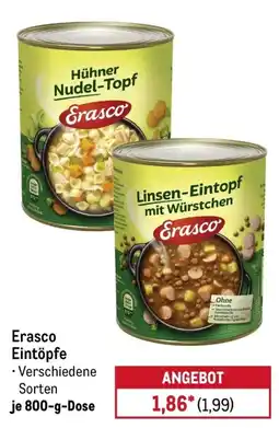 METRO Erasco Eintöpfe Angebot