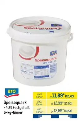 METRO aro Speisequark Angebot
